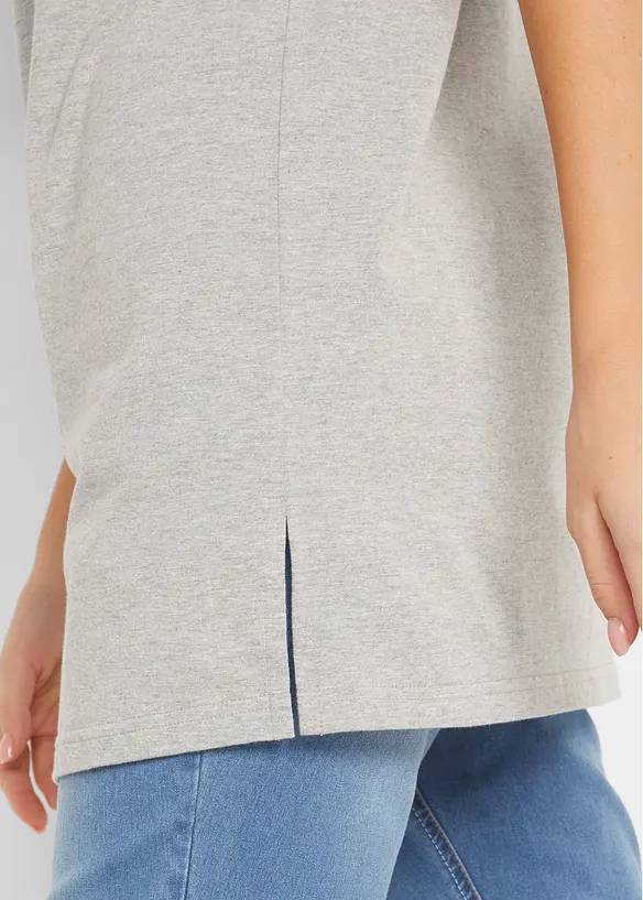 Longshirt mit V-Ausschnitt (2er Pack), bonprix