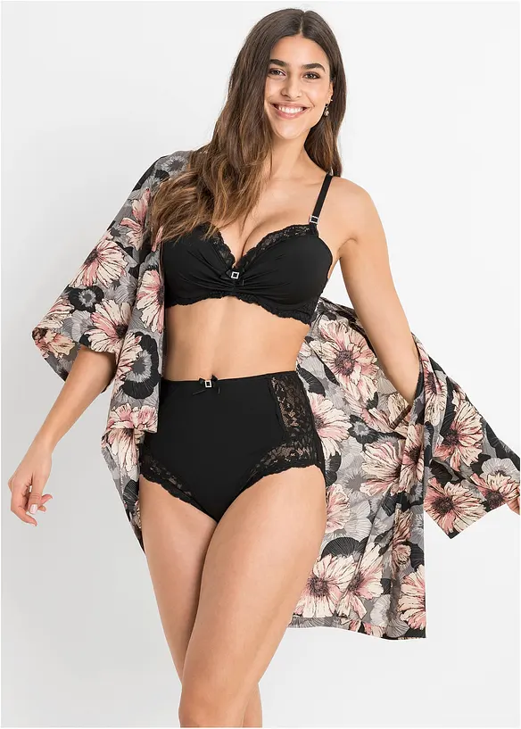 Highwaist Slip  mit zarter Spitze, bonprix