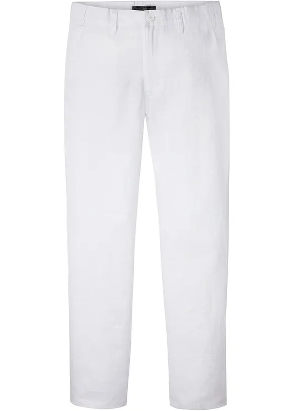 Regular Fit Chinohose aus reinem Leinen, Straight, bonprix