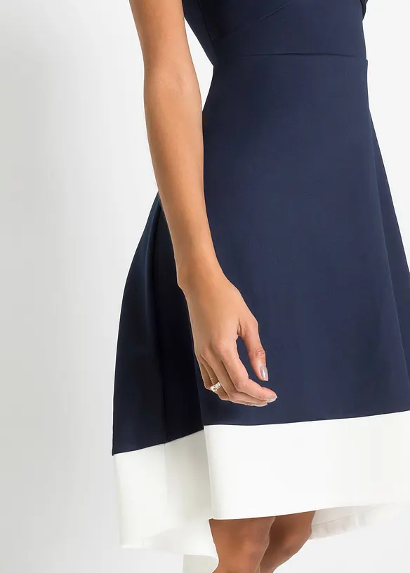 Carmen-Kleid mit Knotendetail, bonprix