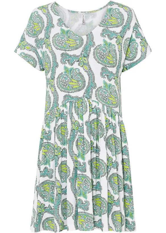 Shirtkleid aus fließendem Viskose-Elasthan-Mix, bonprix