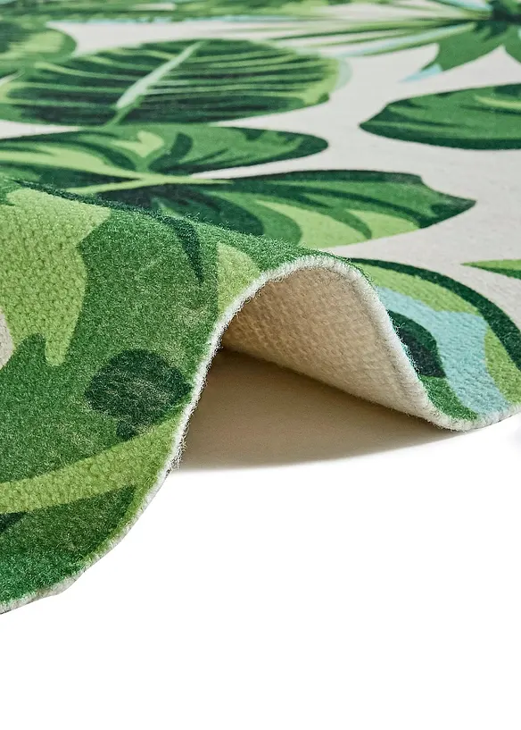 Tapis intérieur et extérieur avec grand motif végétal, bonprix