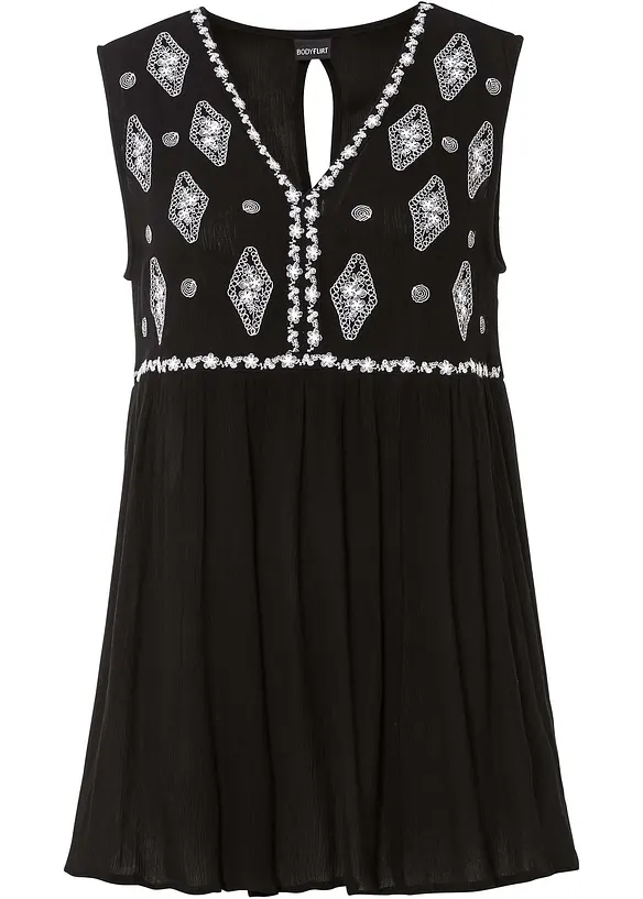 Blouse sans manches en viscose fluide, bonprix