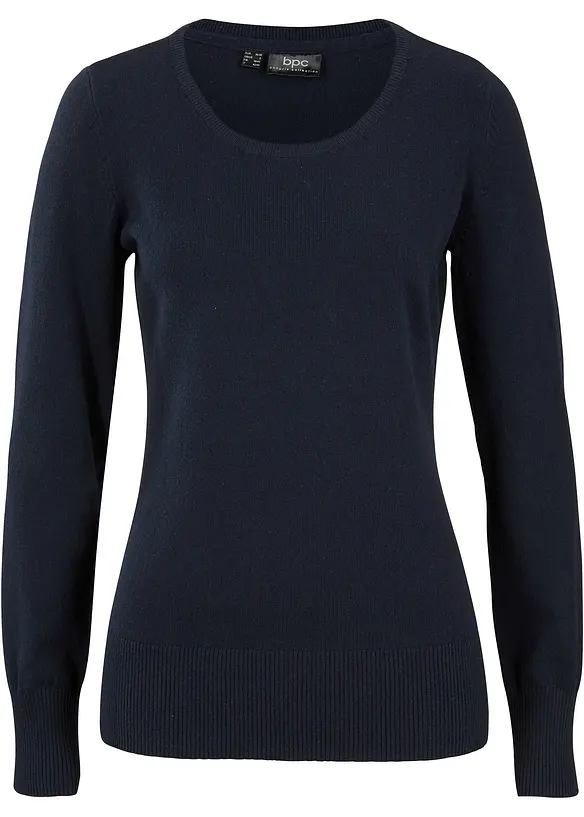 Basic Pullover mit recycelter Baumwolle, bonprix