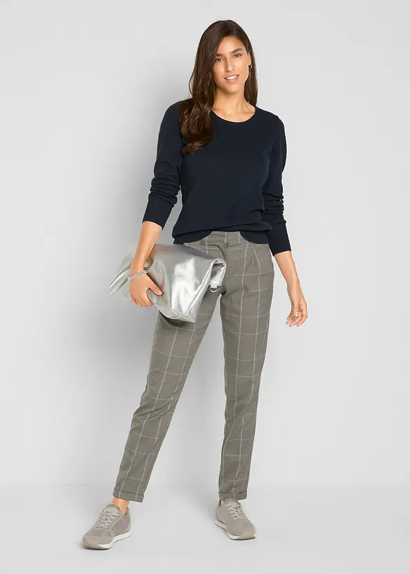 Basic Pullover mit recycelter Baumwolle, bonprix