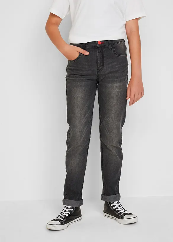Jungen Jeans mit cooler Waschung, Slim Fit, John Baner JEANSWEAR