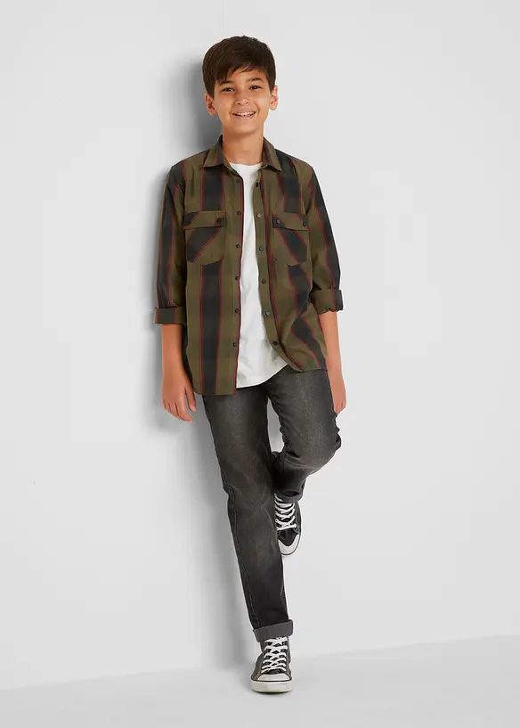 Jungen Jeans mit cooler Waschung, Slim Fit, John Baner JEANSWEAR
