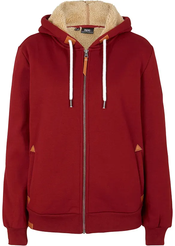 Gilet zipp&eacute; &agrave; capuche avec doublure peluche, bonprix