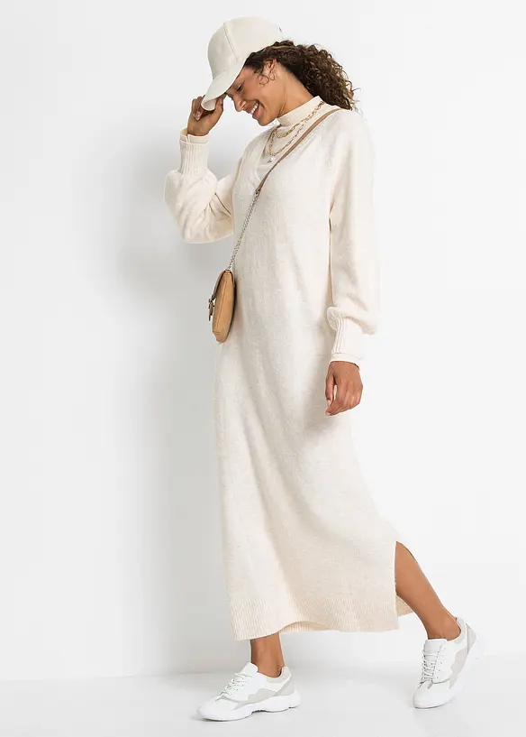 Oversized Strickkleid in Midilänge, bonprix