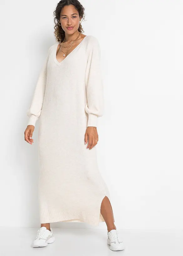 Oversized Strickkleid in Midilänge, bonprix