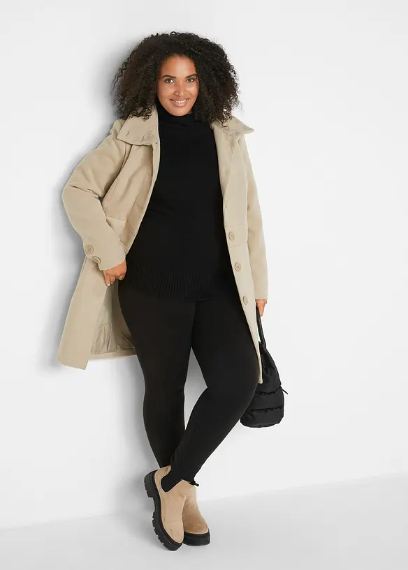Legging thermique avec finitions c&ocirc;tel&eacute;es, bonprix