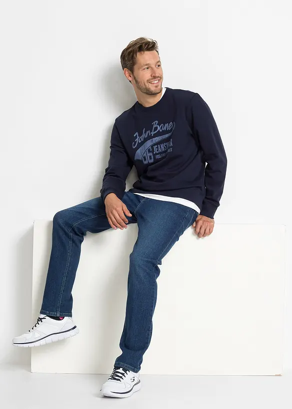 Sweatshirt (2er Pack) aus weichem Baumwoll-Mix, bonprix