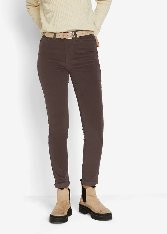 Stretch-Cordhose, Skinny, bonprix