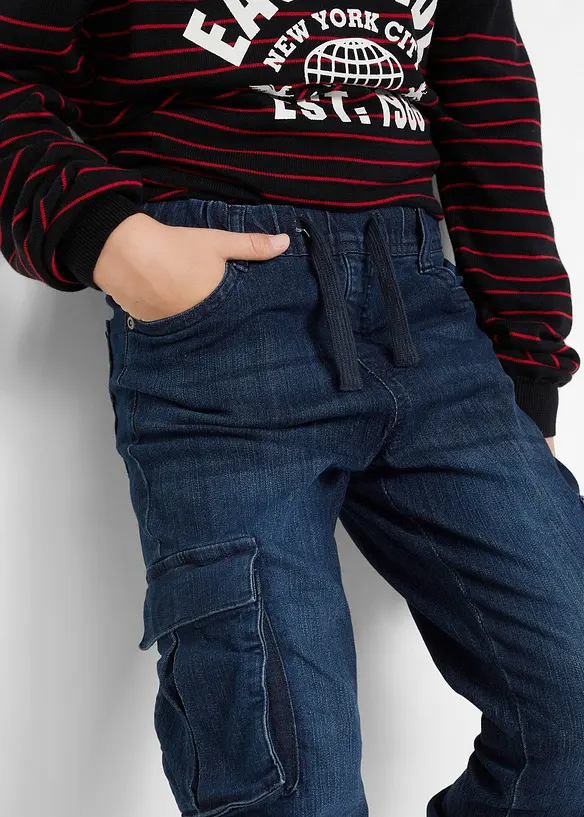 Slim Fit Stretch-Schlupfjeans, bonprix