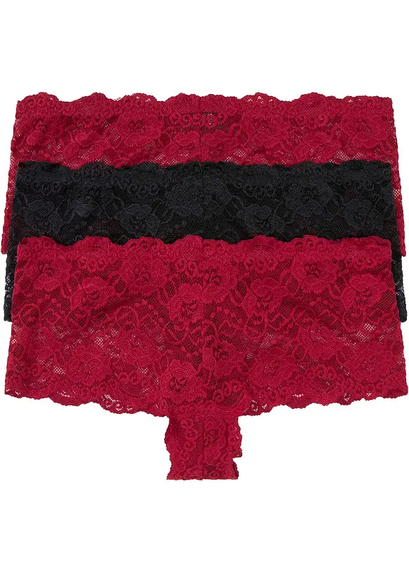 Panty mit Spitze 2+1 (3er Pack), bonprix