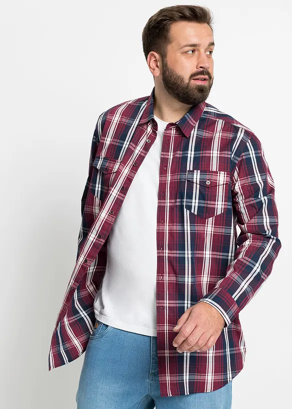 Langarmhemd mit Komfortschnitt, bonprix