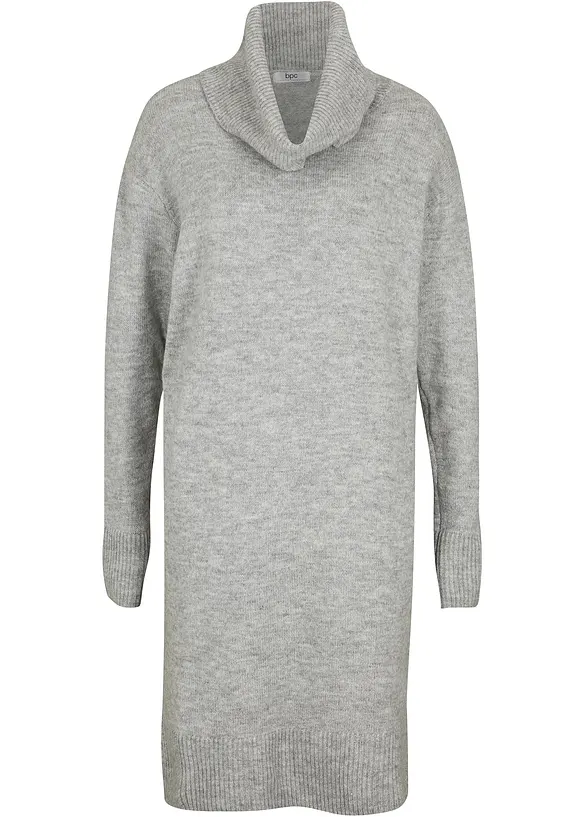 Oversize-Strickkleid mit Rollkragen, bonprix