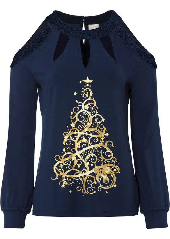 Shirt mit Weihnachtsmotiv, BODYFLIRT boutique