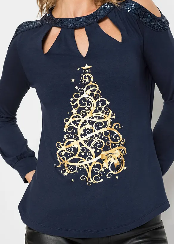 Shirt mit Weihnachtsmotiv, BODYFLIRT boutique