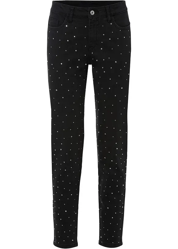 Pantalon extensible avec pierres brillantes, RAINBOW