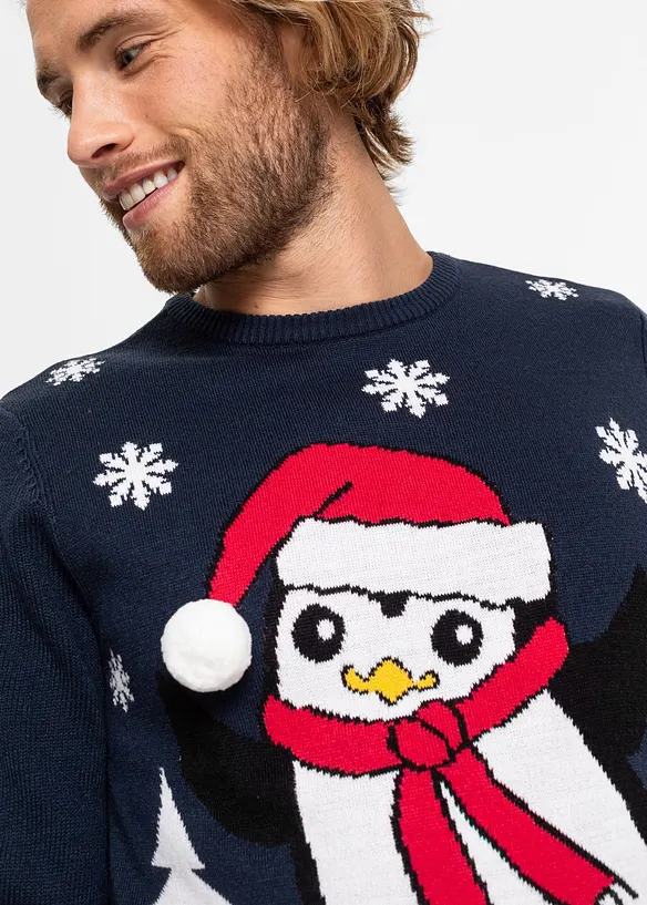 Pull avec motif de Noël, bonprix