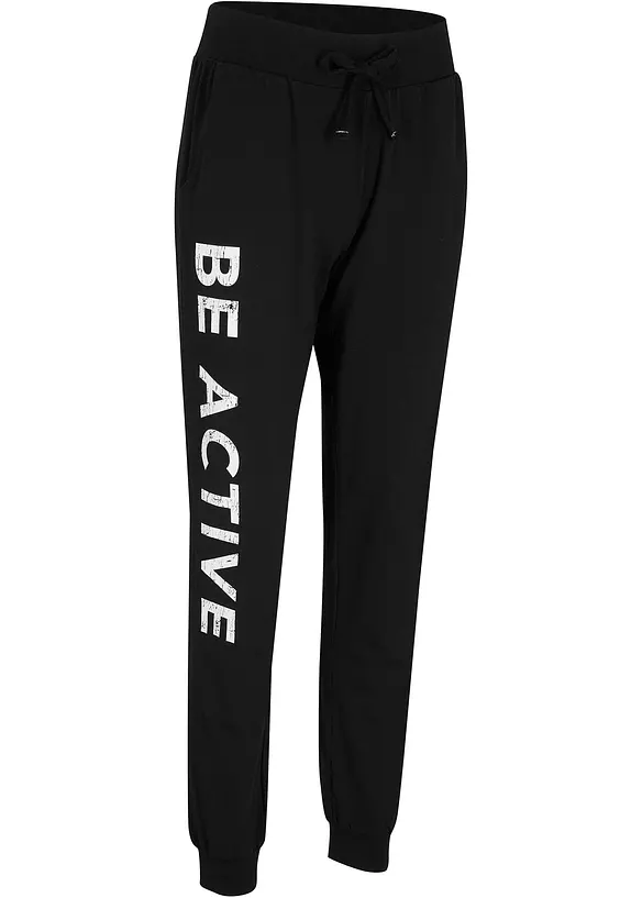 Jogginghose aus Baumwolle mit Druck, Loose Fit, bonprix