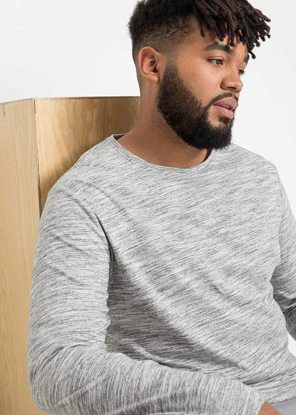 Lot de 2 t-shirts manches longues, bonprix