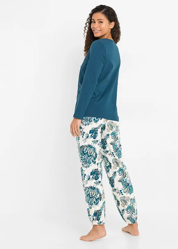 Pyjama aus reiner Bio-Baumwolle, bonprix
