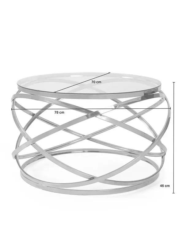 Table basse en verre, bonprix