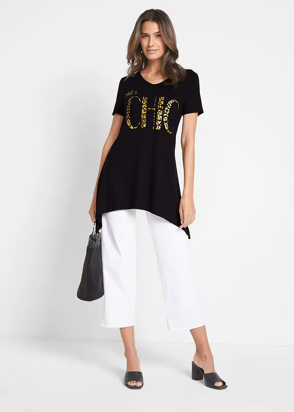Zipfelshirt mit Foliendruck, bonprix