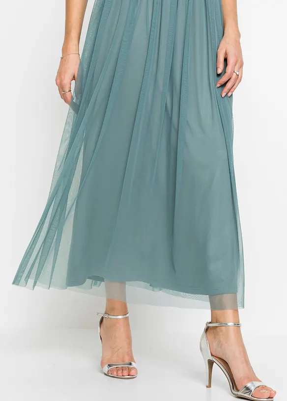Maxikleid mit Paillettenstickerei, bonprix