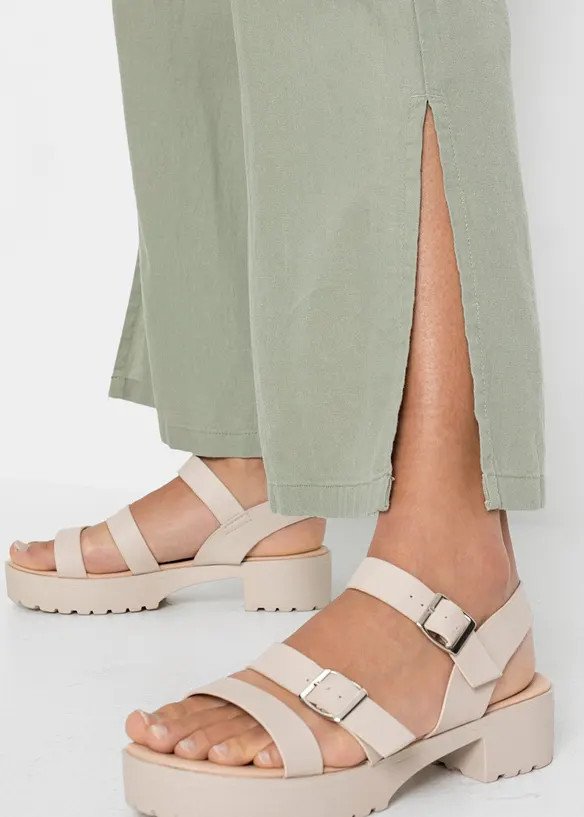 Marlenehose aus Leinen, bonprix