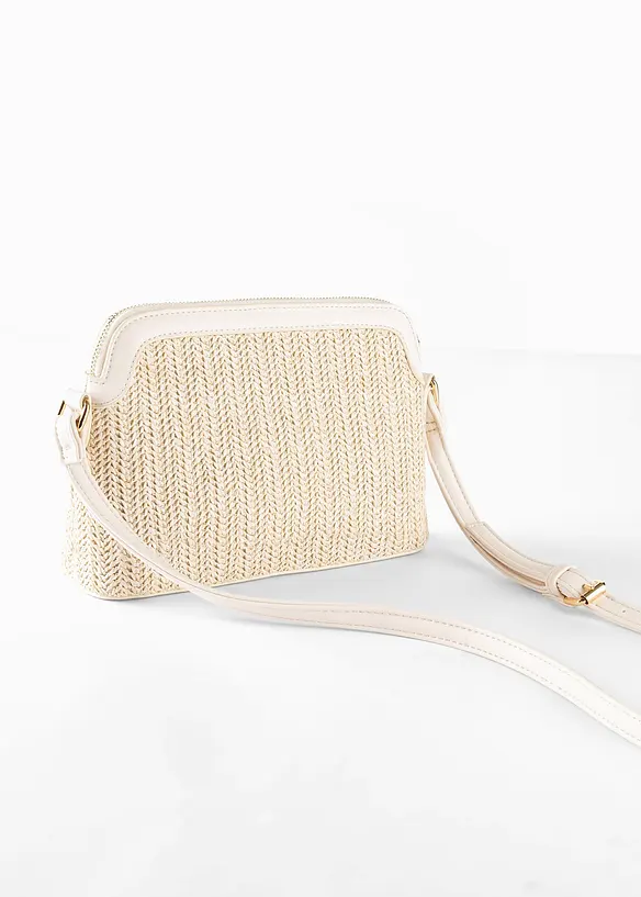 Sac &agrave; bandouli&egrave;re aspect paille, bonprix