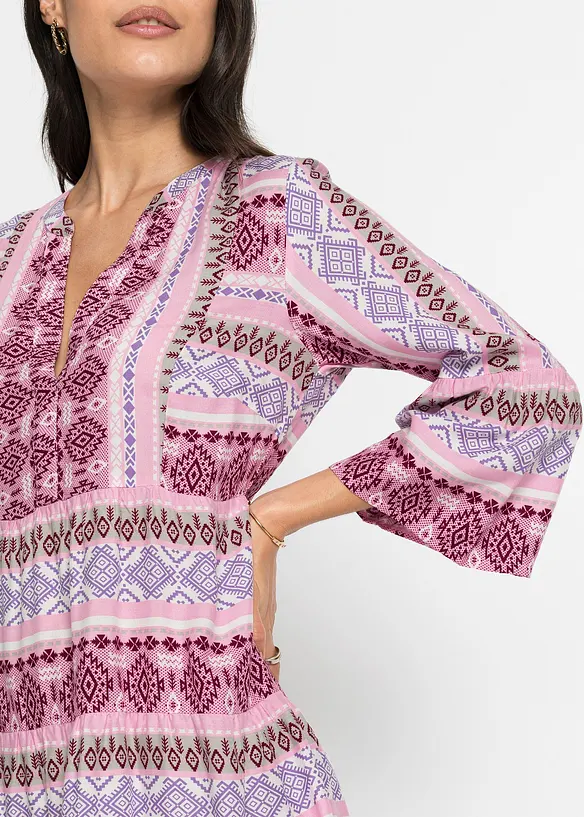 Tunika-Kleid aus fließender Viskose, bonprix