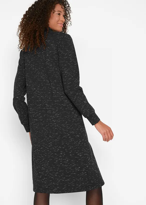 Robe en molleton à col camionneur, bonprix