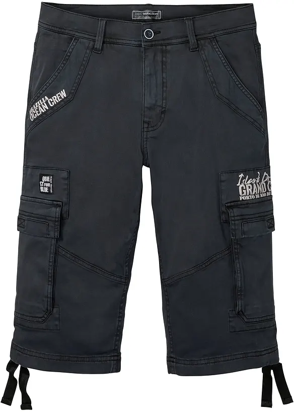 Bermuda long avec poches cargo, Regular, bonprix