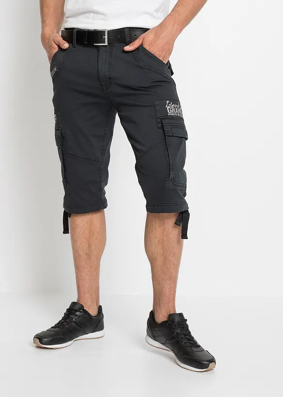 Bermuda long avec poches cargo, Regular, bonprix
