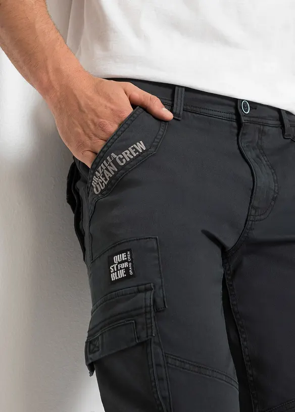 Bermuda long avec poches cargo, Regular, bonprix