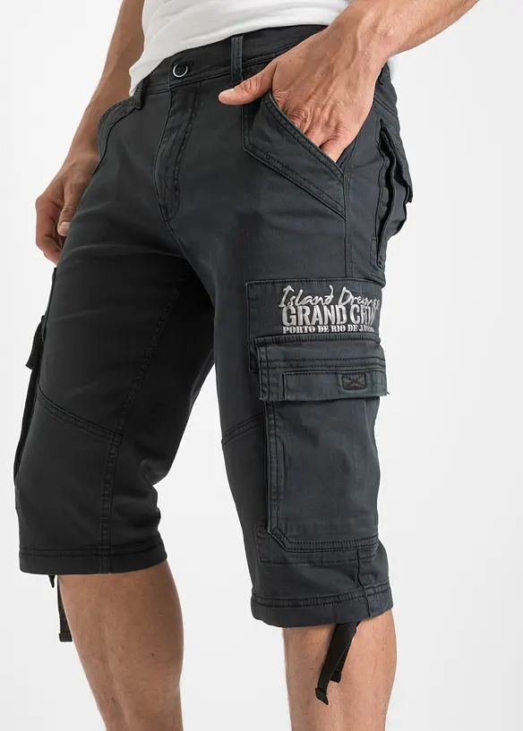 Bermuda long avec poches cargo, Regular, bonprix