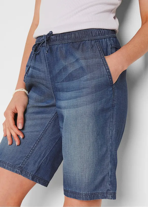 Leichte Denim-Hose mit Leinen, bonprix