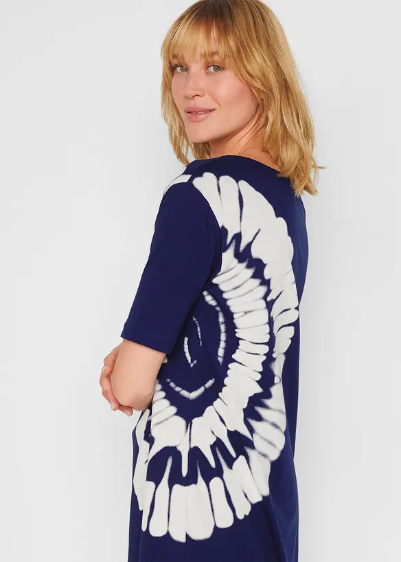 T-shirt oversize avec effet batik en coton, bonprix