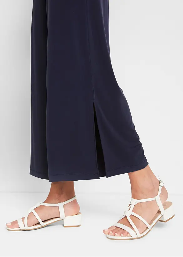 Pantalon en jersey à taille élastiquée, bonprix