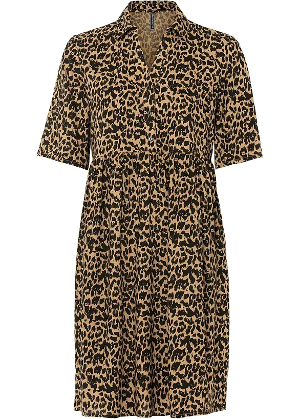 Blusenkleid aus fließender Viskose, bonprix