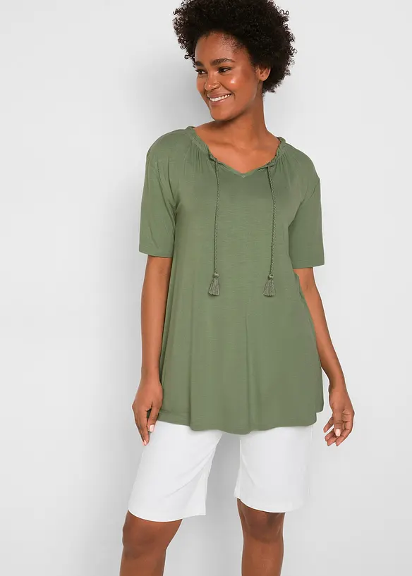 Longshirt aus Viskose-Mix, bonprix