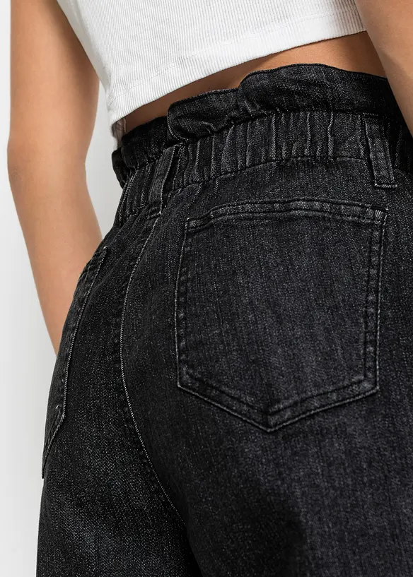 Jean mom extensible, taille haute, bonprix