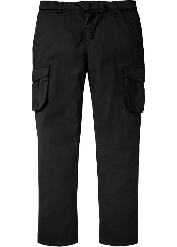 Regular Fit Cargohose aus reiner Baumwolle, Straight, bonprix