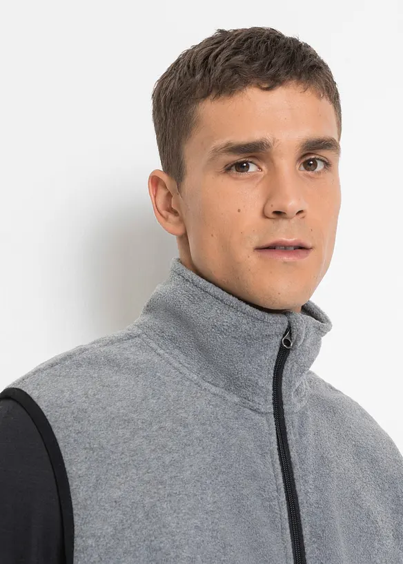 Lot de 2 gilets sans manches en polaire, bonprix