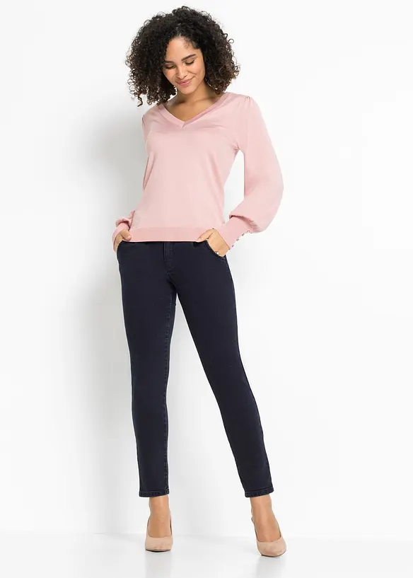 Pull en fine maille, viscose majoritaire, bonprix