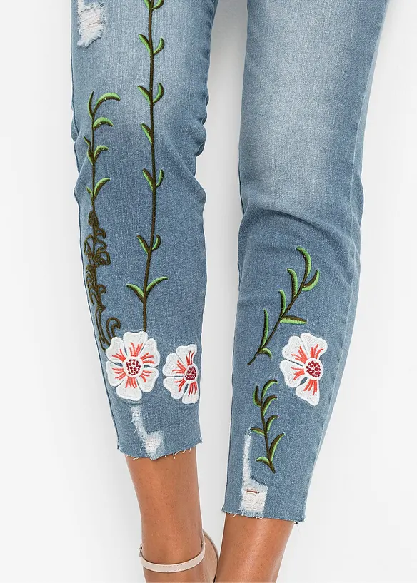 Jean skinny extensible à taille mi-haute, bonprix