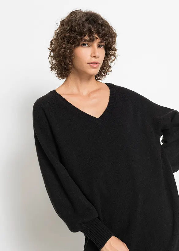 Oversized Strickkleid in Midilänge, bonprix